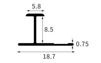 8MM H Shape Trims AL-QB-0802A-8