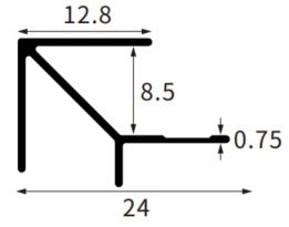 8MM Sharp Corner Trim AL-QB-0806A-8