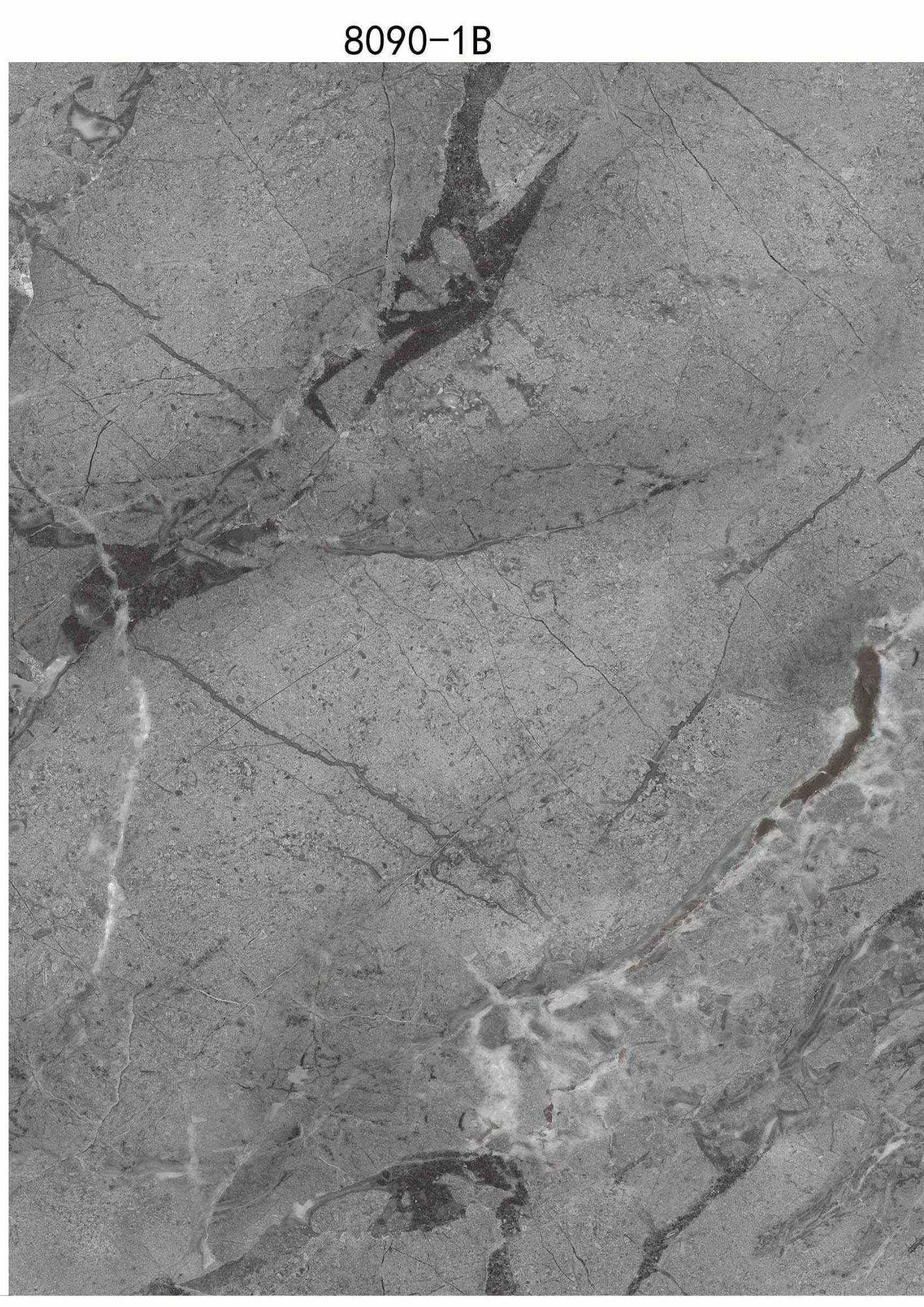 Marble Stone Series - Dark Grey Vintage Marble KBJ1-8090-1A/B-808-4X10 (Combo A&B)