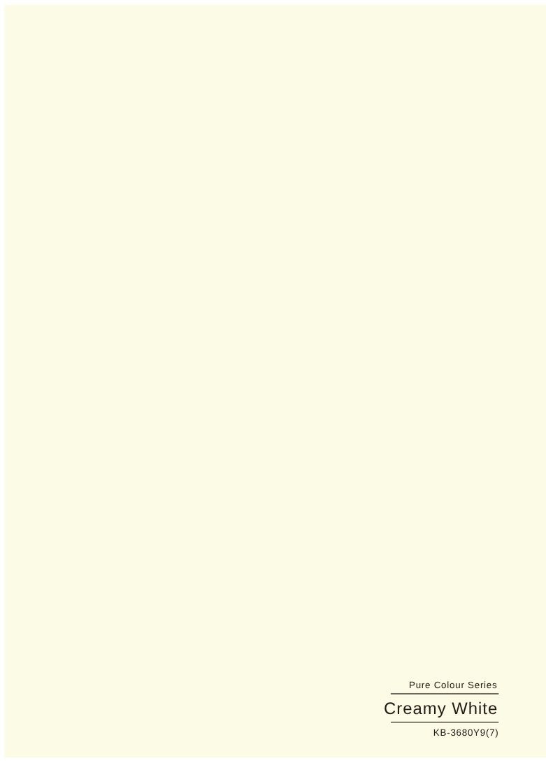 Pure Colour Series - Creamy White KB-3680Y9(7)-808-4X10