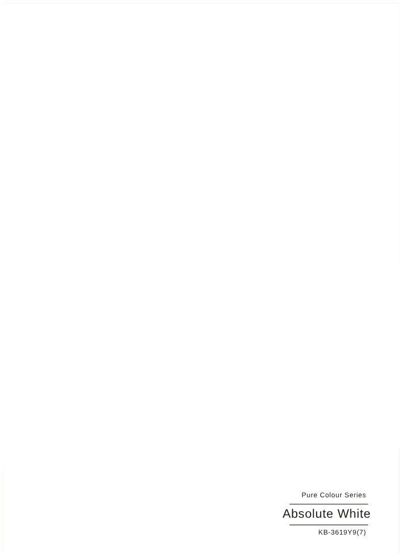 Pure Colour Series - Absolute White KB-3619Y9(7)-808-4X10