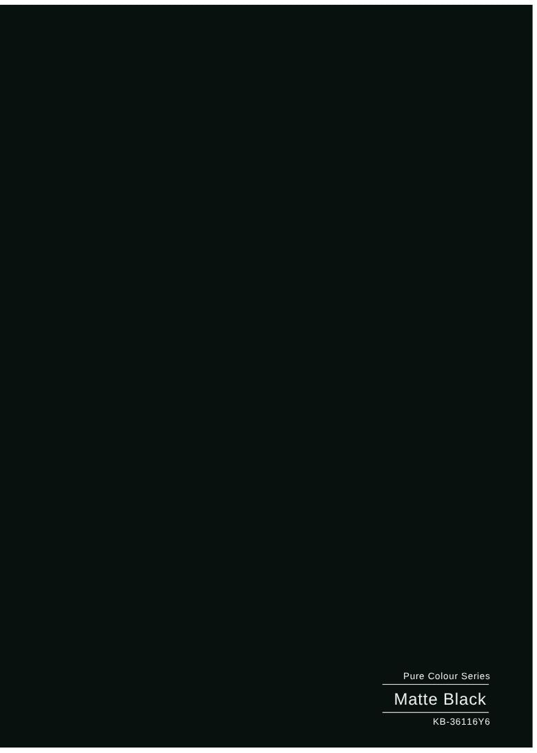 Pure Colour Series - Matte Black KB-36116Y6-808-4X10