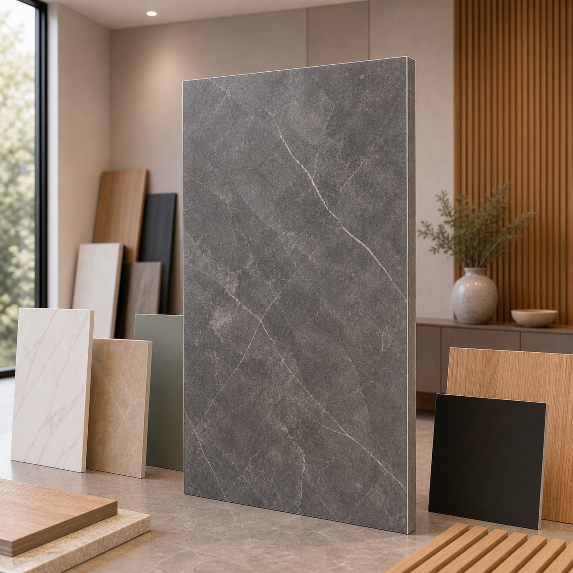Marble Stone Series - Dark Grey Vintage Marble KBJ1-8090-1A/B-808-4X10 (Combo A&B)