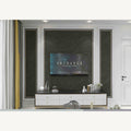 Italian Dark Grey Marble marble-look wall panel installed in a modern interior
